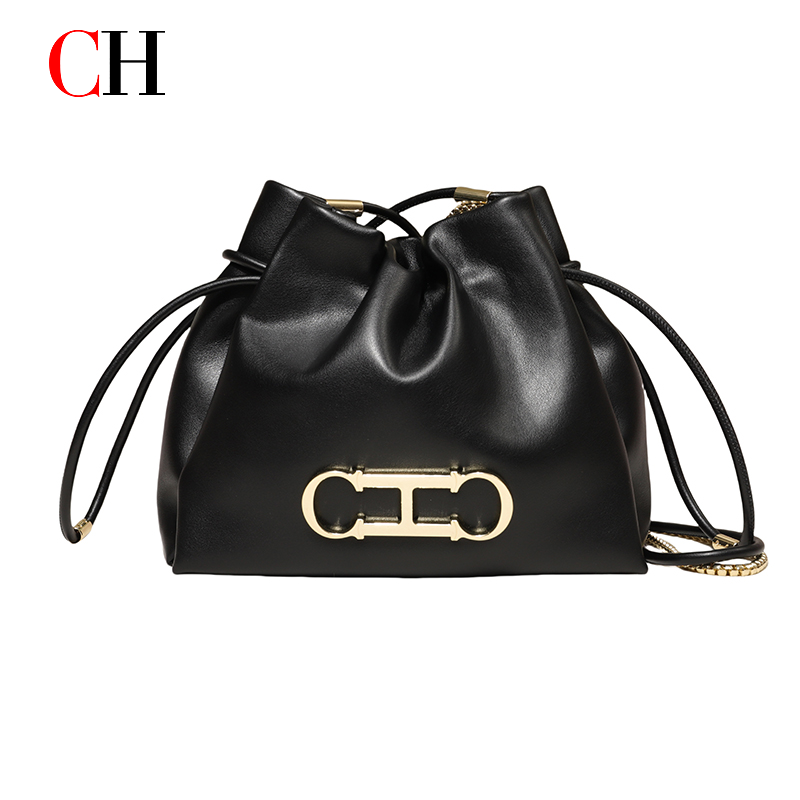 Luxury Bags No Logo - CH Luxury Drawstring Bucket Bag Women