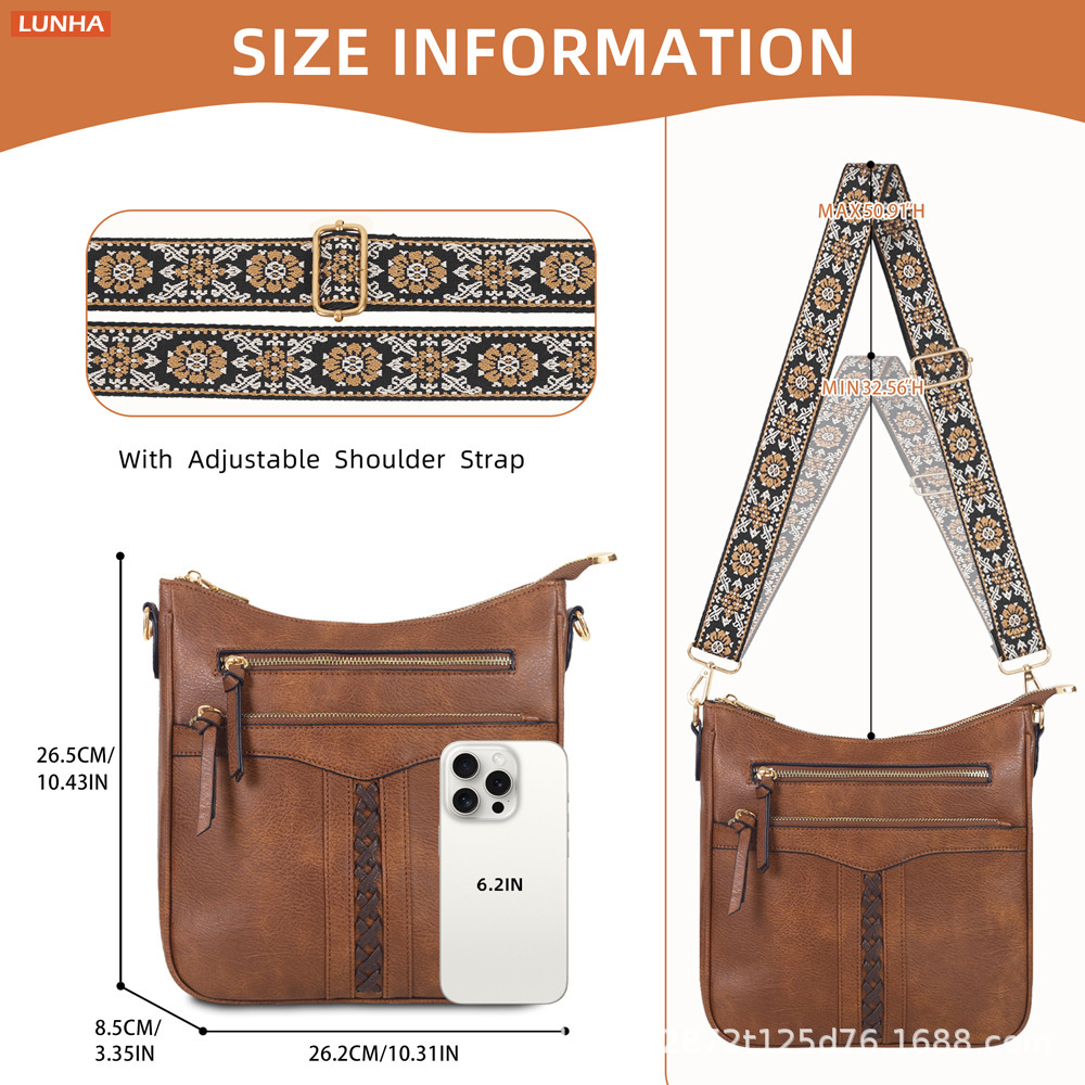 Vintage Braided Bucket Crossbo - đánh giá và giá Saddle Bag Distressed