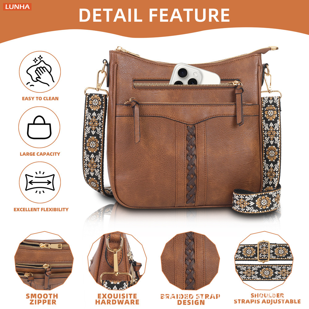 Vintage Braided Bucket Crossbo - đánh giá và giá Saddle Bag Distressed